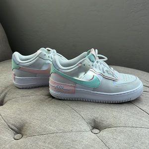 Nike Air Force 1 Shadow ‘white atmosphere mint’ women’s US size 9